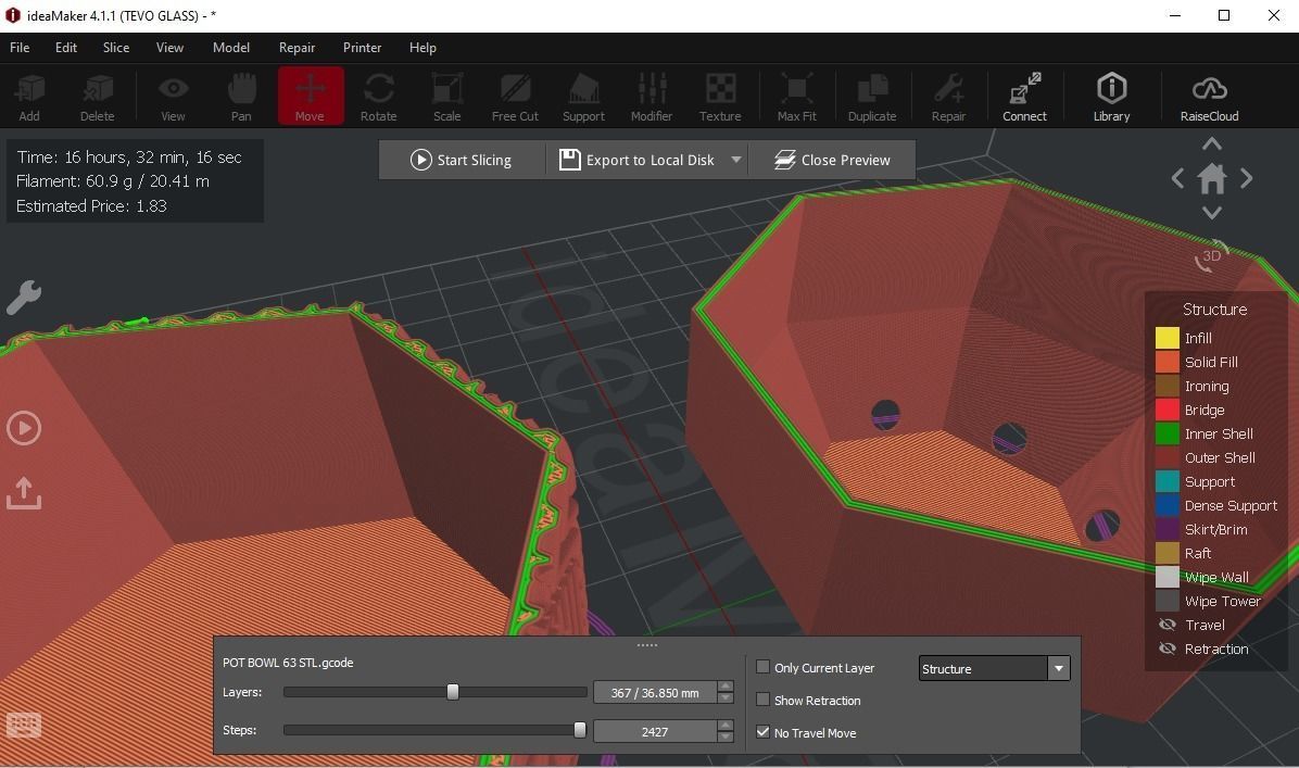 Self Watering pot 63 3D print model_12