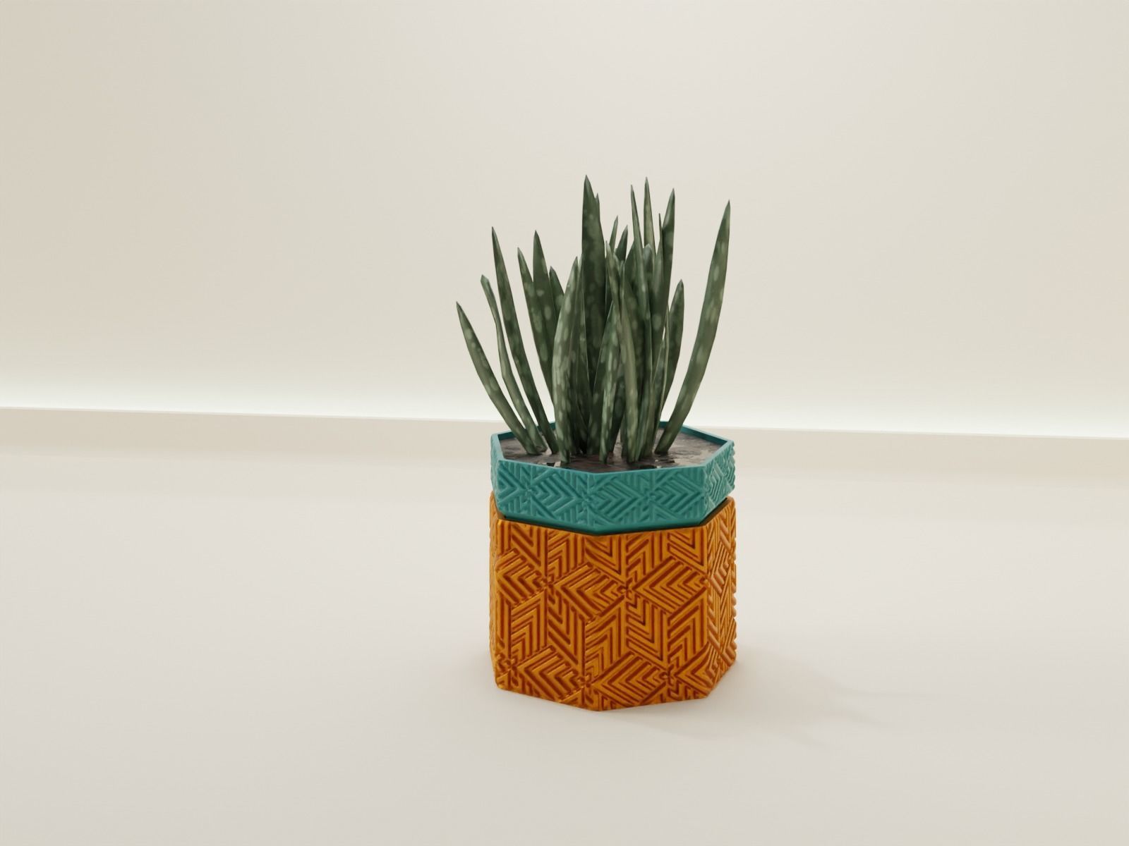 Self Watering pot 63 3D print model_6