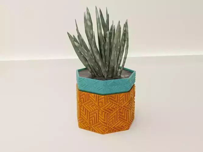 Self Watering pot 63 3D print model