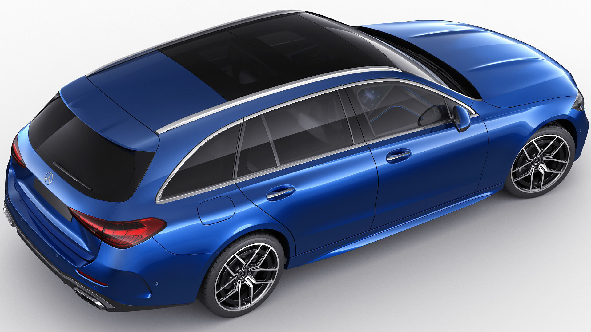 Mercedes-Benz C-class estate AMG-line 2021 3D model_9