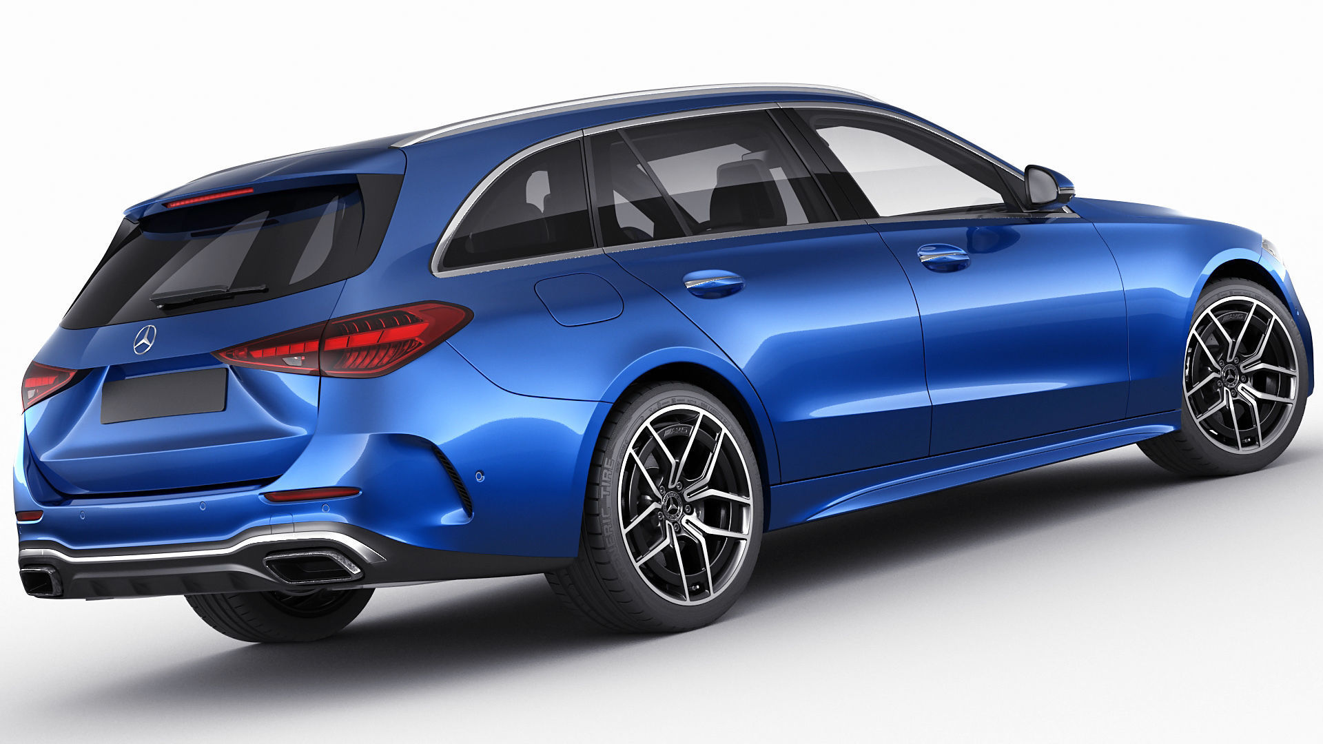 Mercedes-Benz C-class estate AMG-line 2021 3D model_11