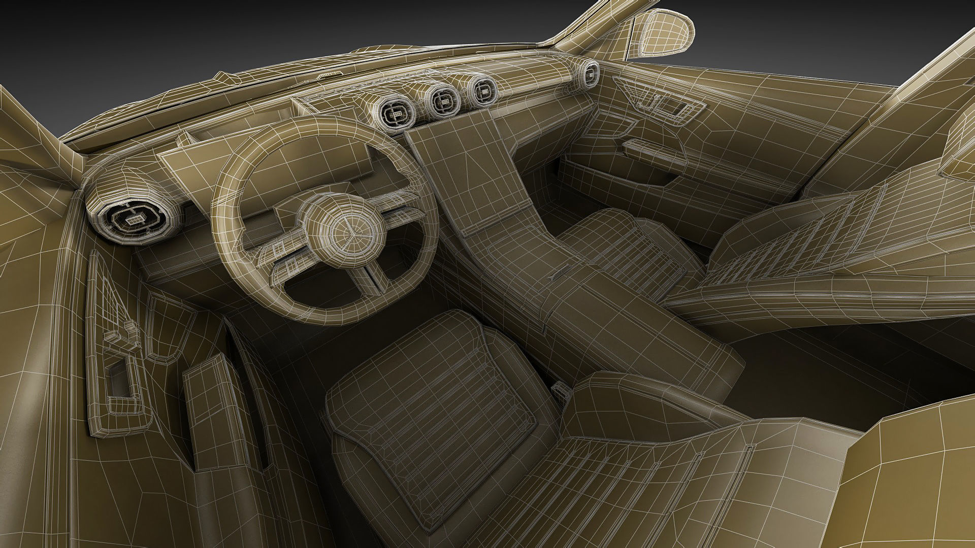 Mercedes-Benz C-class estate AMG-line 2021 3D model_28