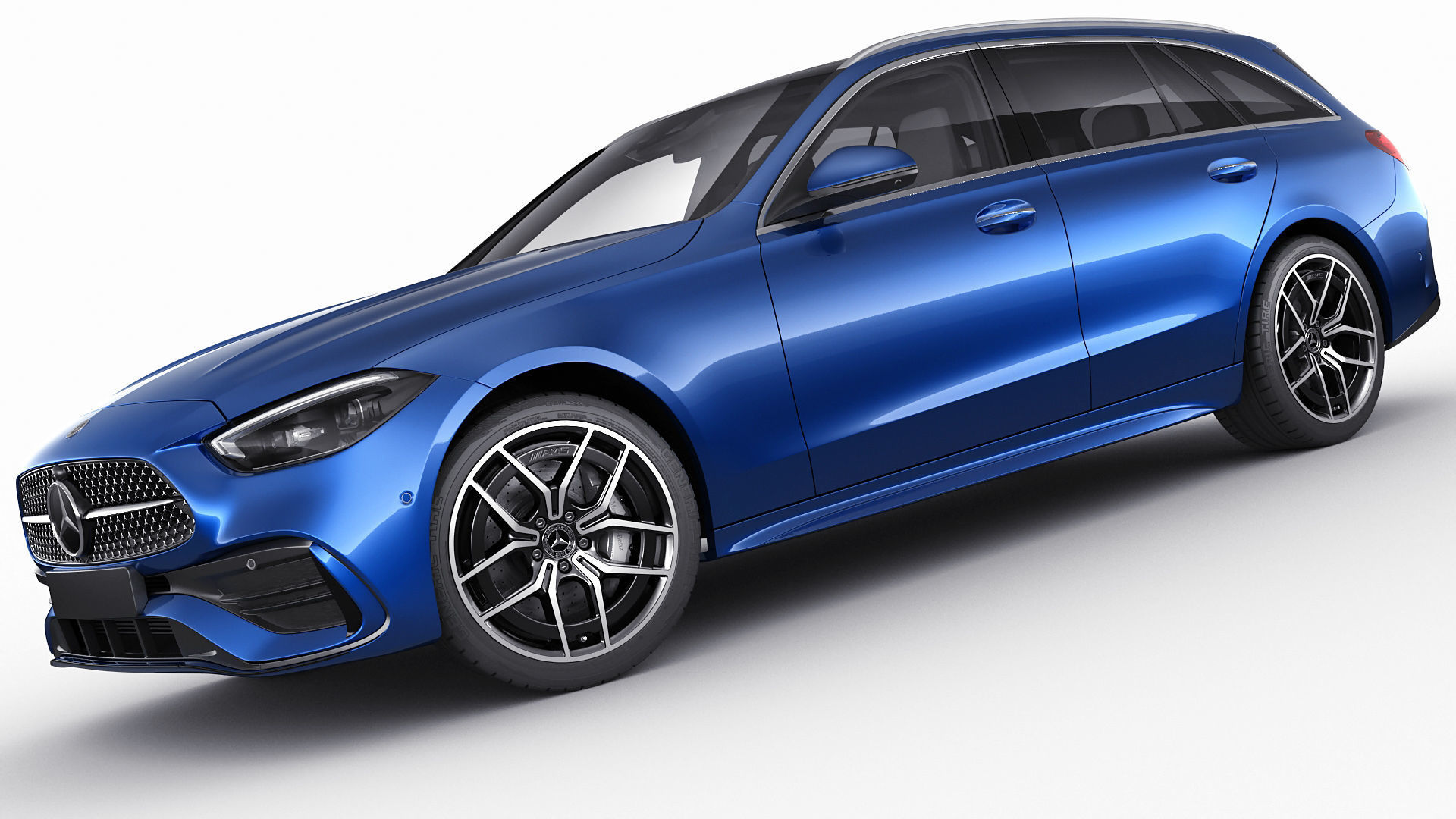 Mercedes-Benz C-class estate AMG-line 2021 3D model_10