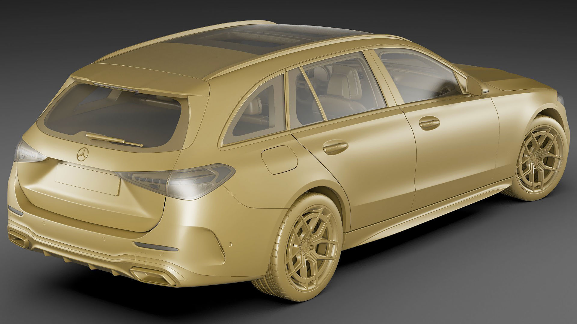 Mercedes-Benz C-class estate AMG-line 2021 3D model_20