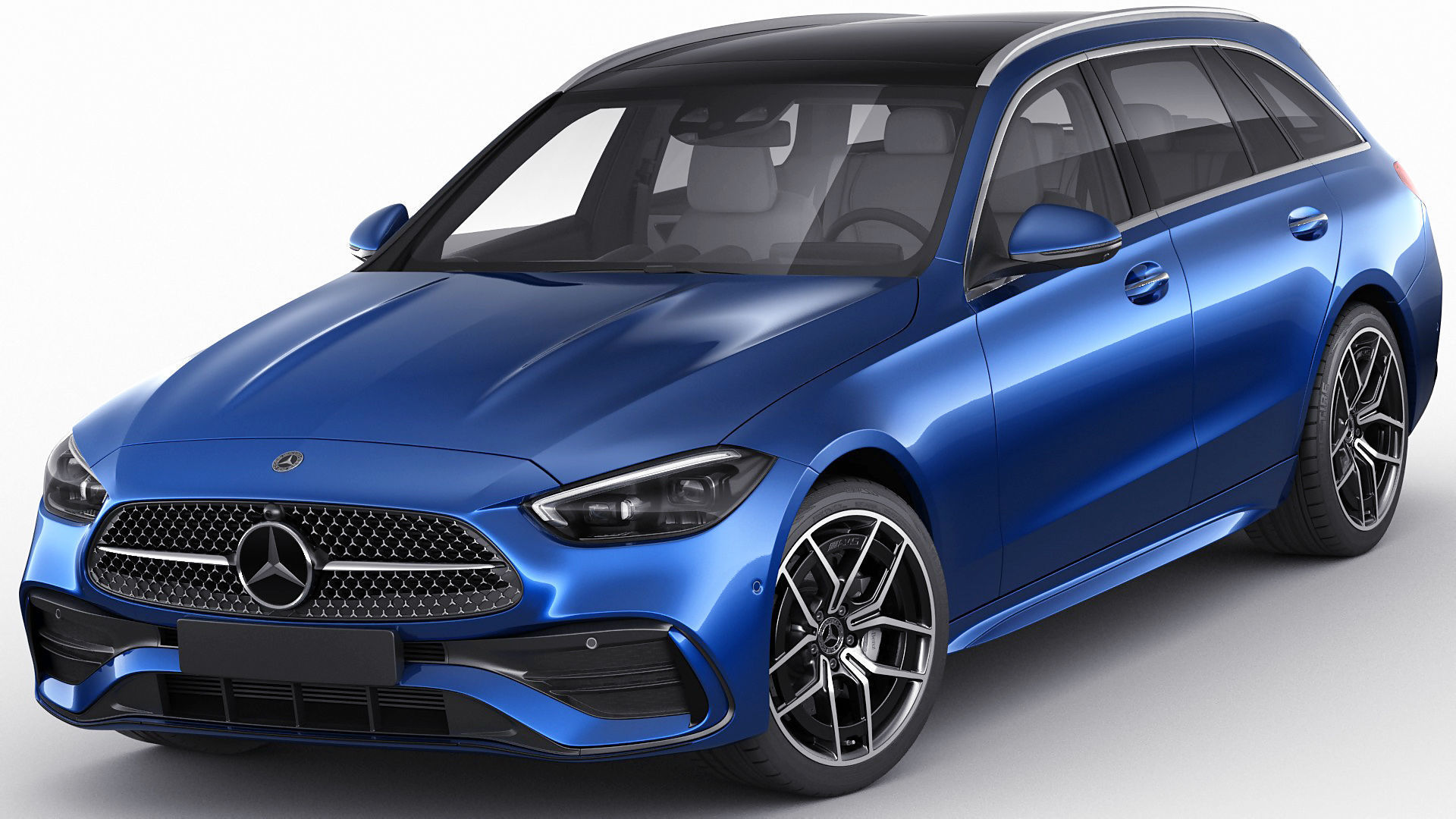 Mercedes-Benz C-class estate AMG-line 2021 3D model_1