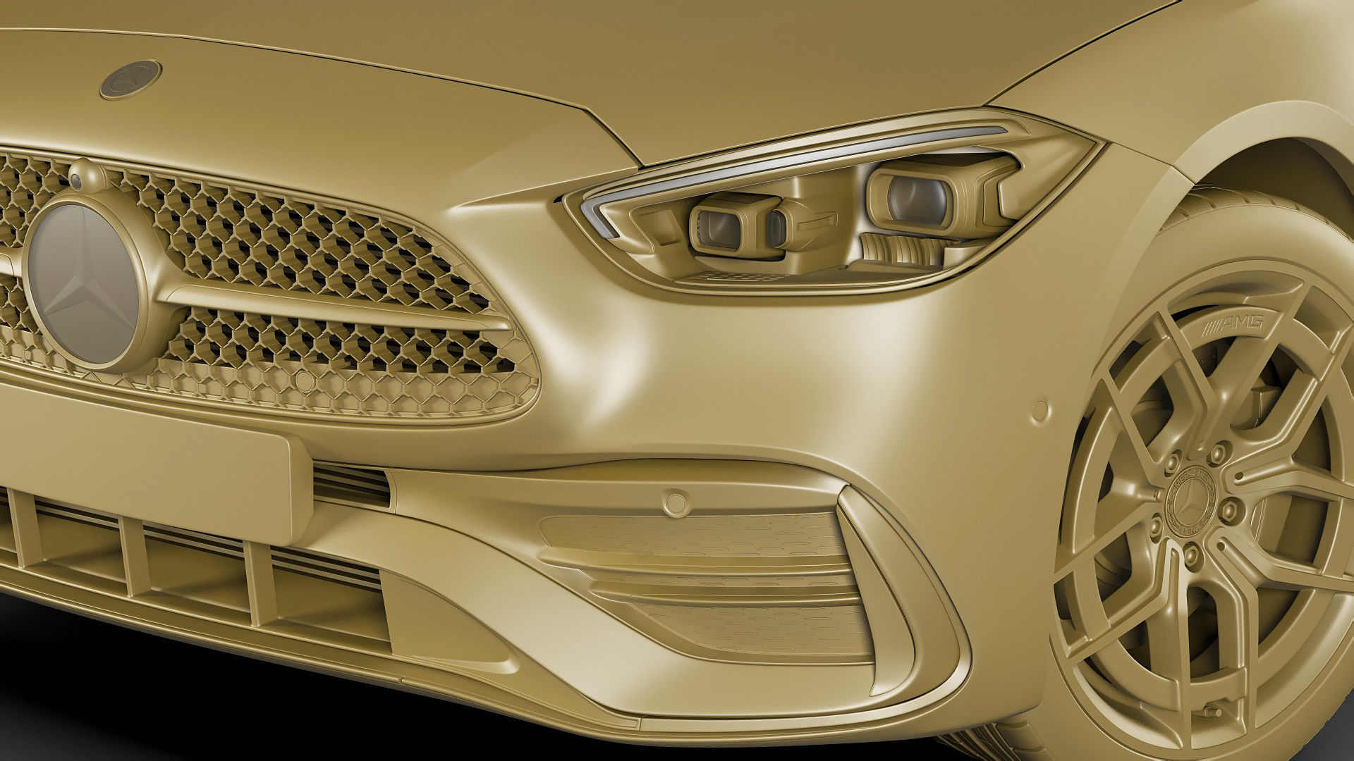 Mercedes-Benz C-class estate AMG-line 2021 3D model_21