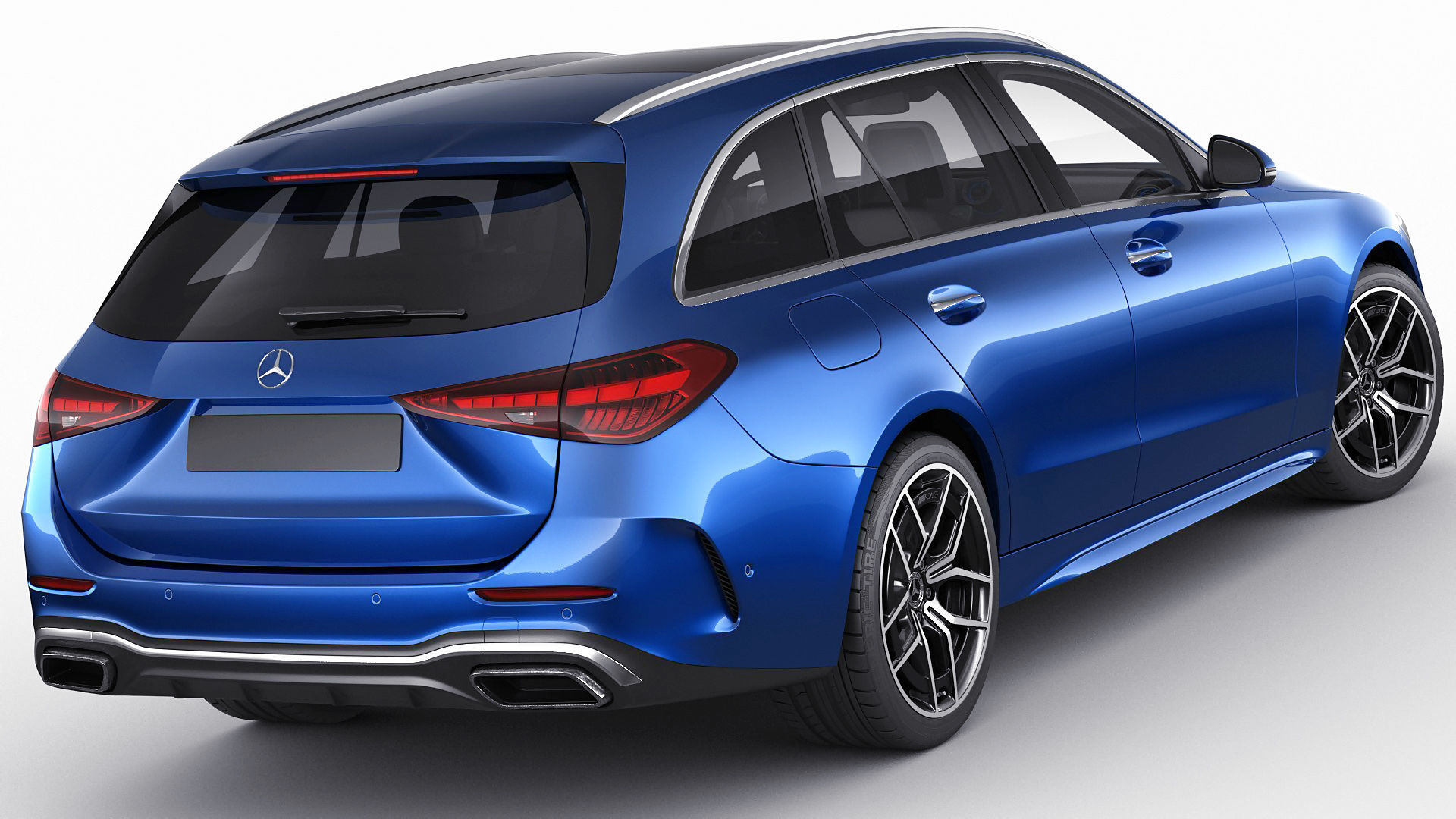Mercedes-Benz C-class estate AMG-line 2021 3D model_2