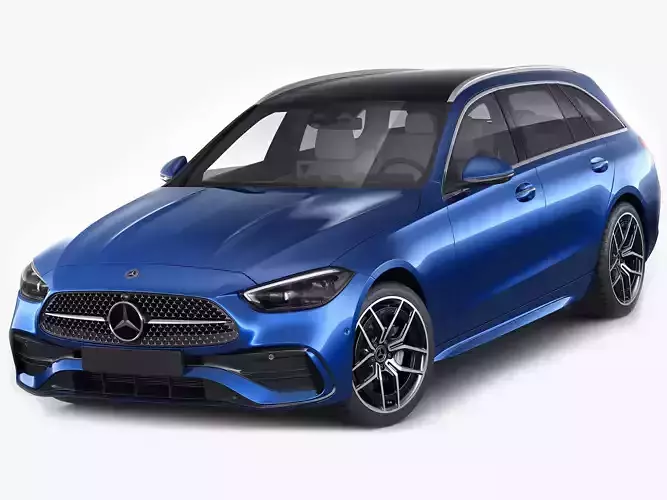 Mercedes-Benz C-class estate AMG-line 2021 3D model Mercedes-Benz C-class estate AMG-line 2021 3D model