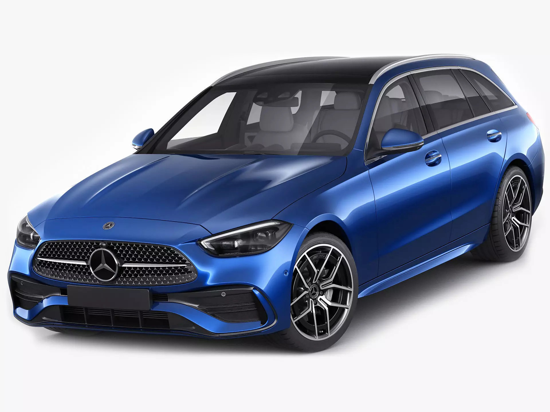 Mercedes-Benz C-class estate AMG-line 2021 3D model_0