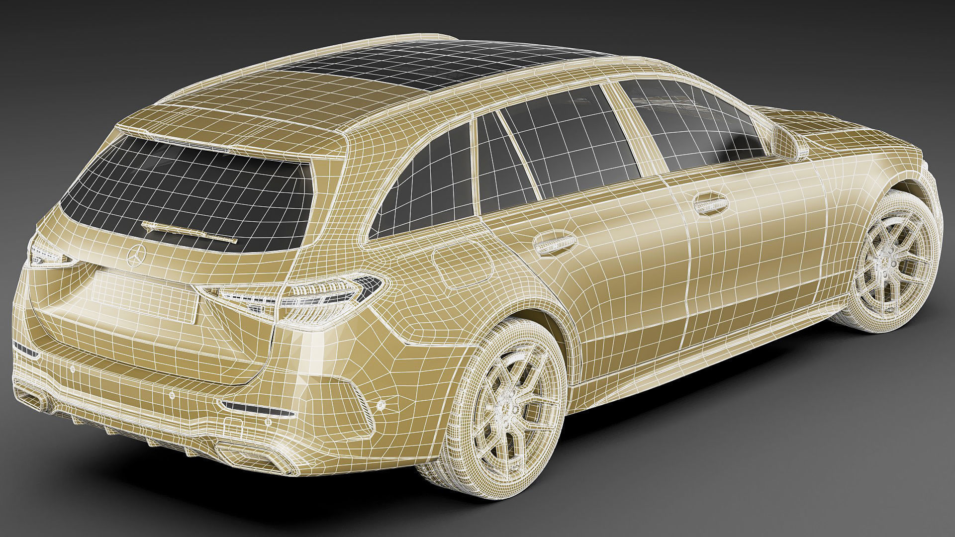 Mercedes-Benz C-class estate AMG-line 2021 3D model_27