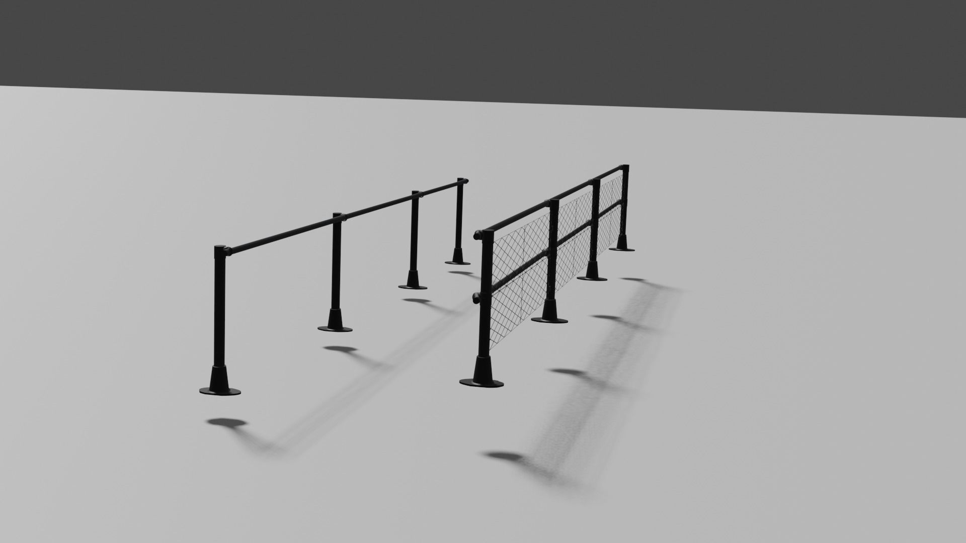 Slope Railings 3D model_1