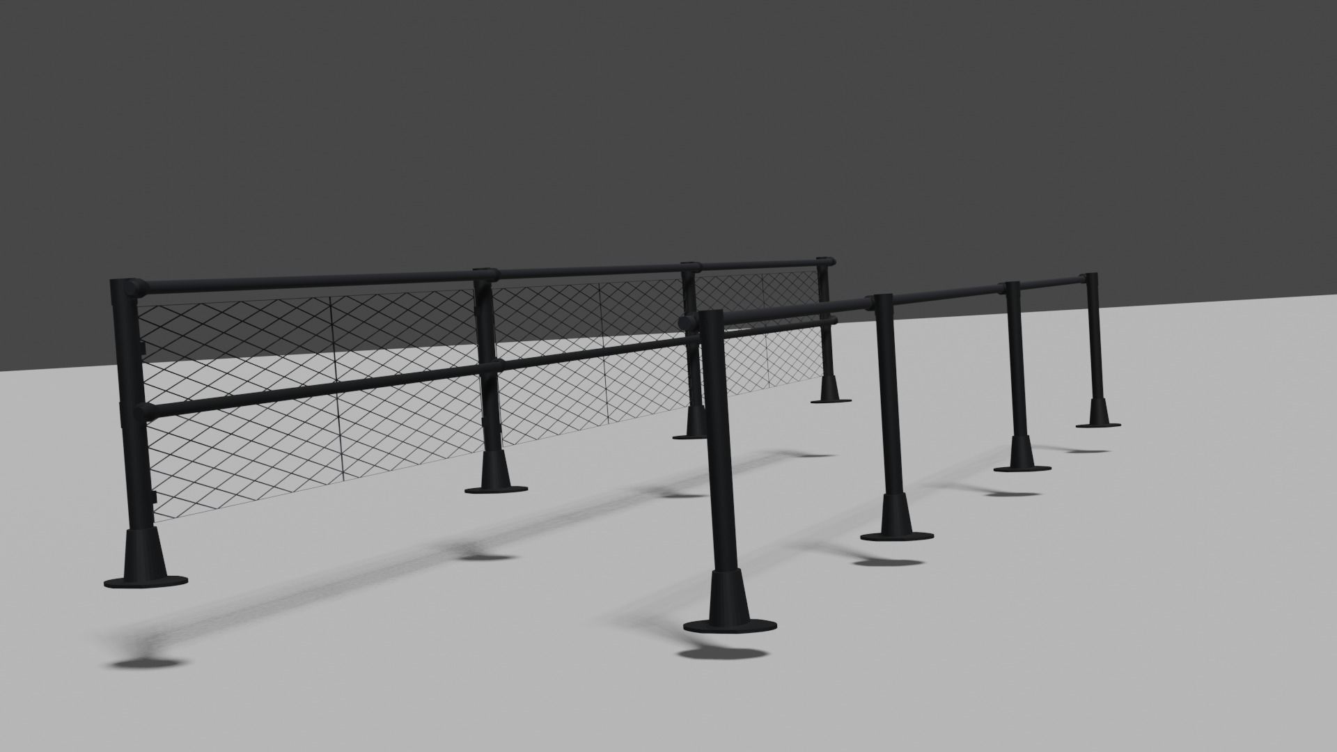 Slope Railings 3D model_4