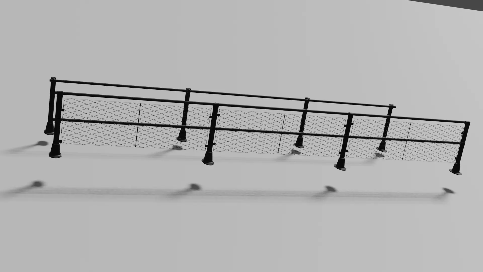 Slope Railings 3D model_0