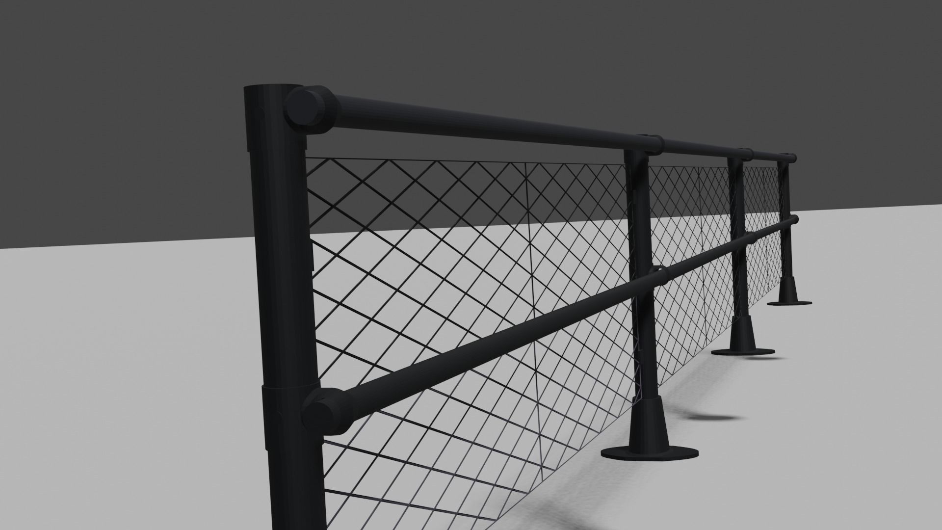 Slope Railings 3D model_5