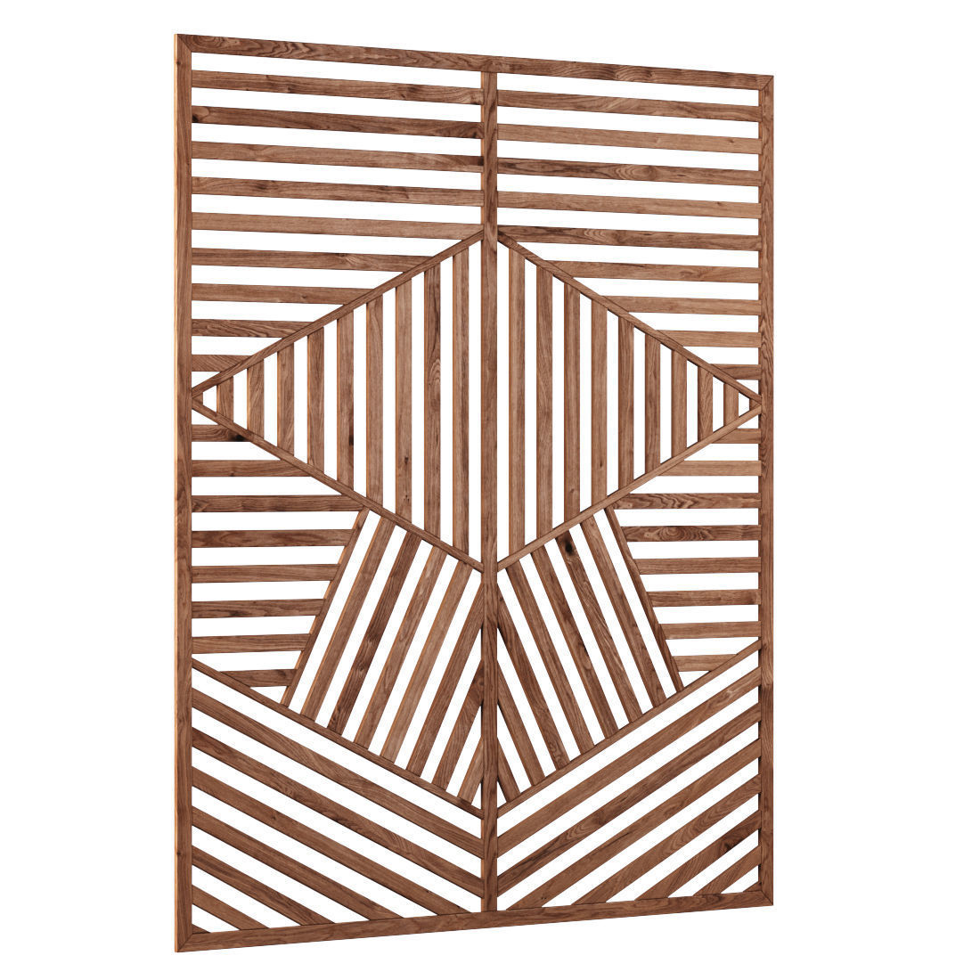 Wooden panel V2  Low-poly 3D model_2