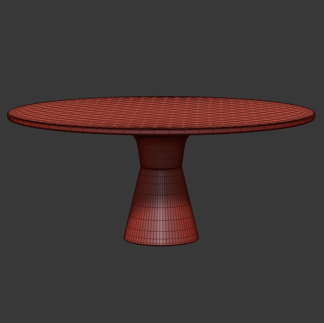 Endry Restaurant round table  Low-poly 3D model_5