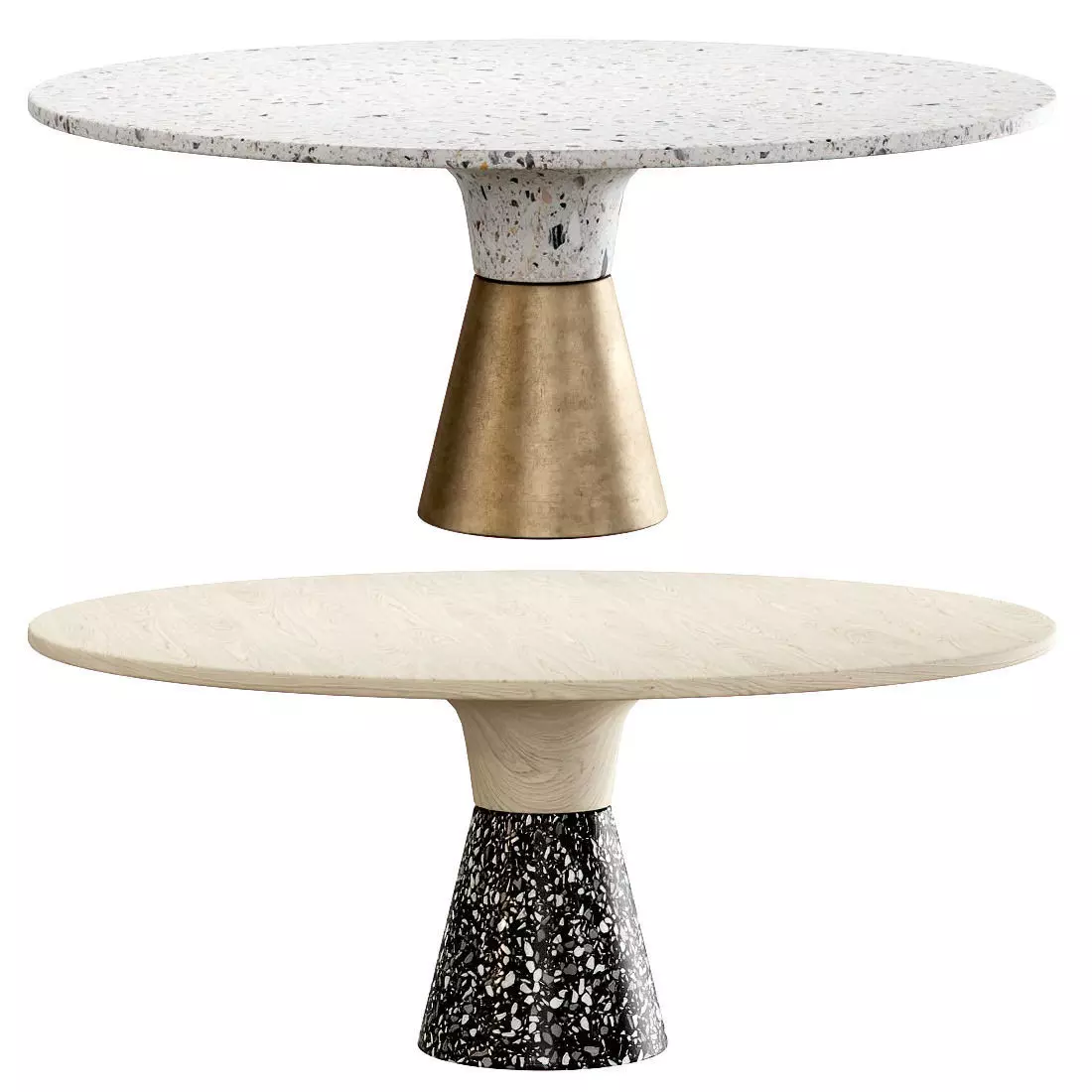 Endry Restaurant round table  Low-poly 3D model_0