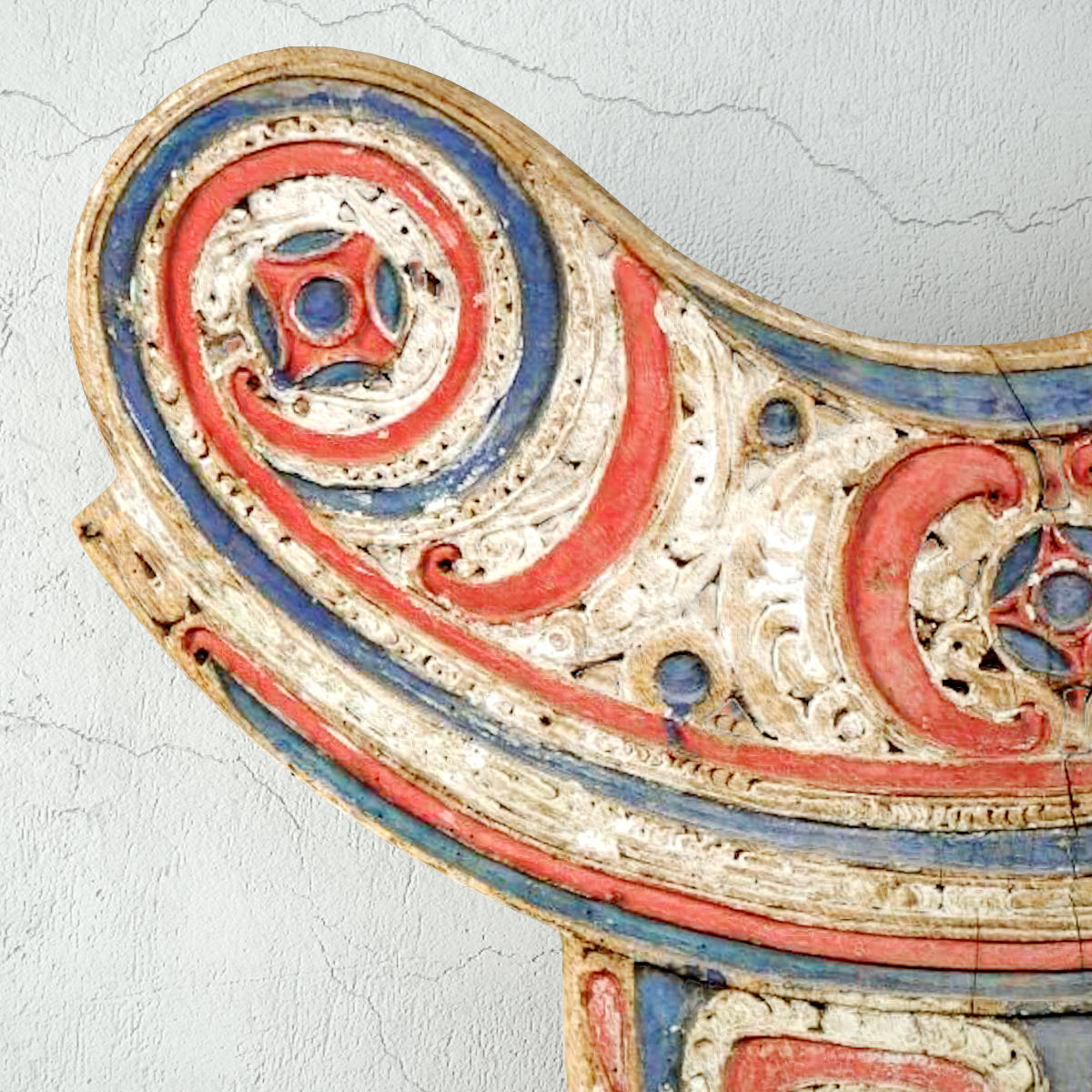 Vintage Wood Splash Board from Papua New Guinea 3D model_5