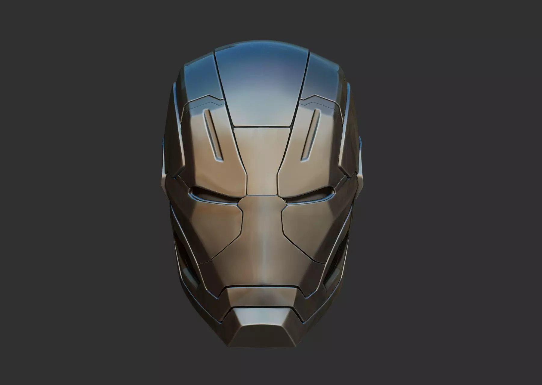  Iron man helmet  Free 3D print model_0