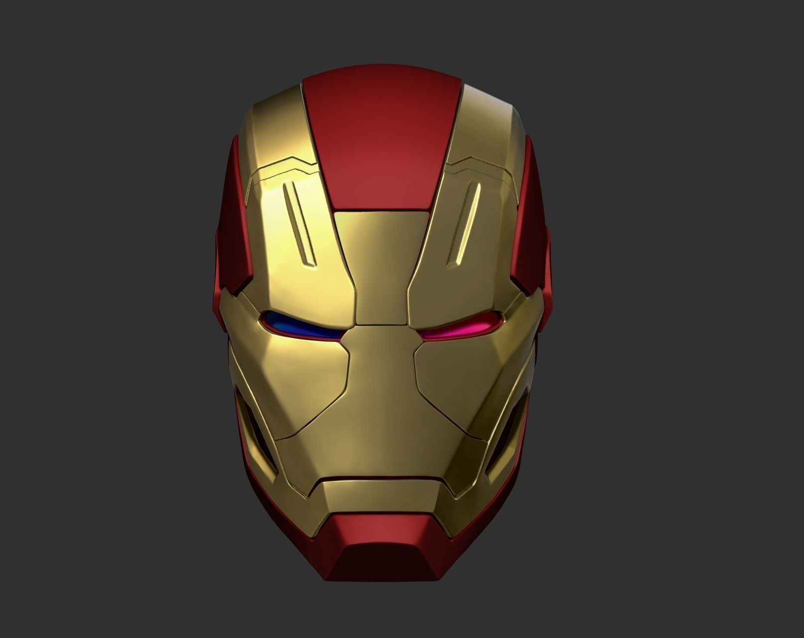  Iron man helmet  Free 3D print model_2