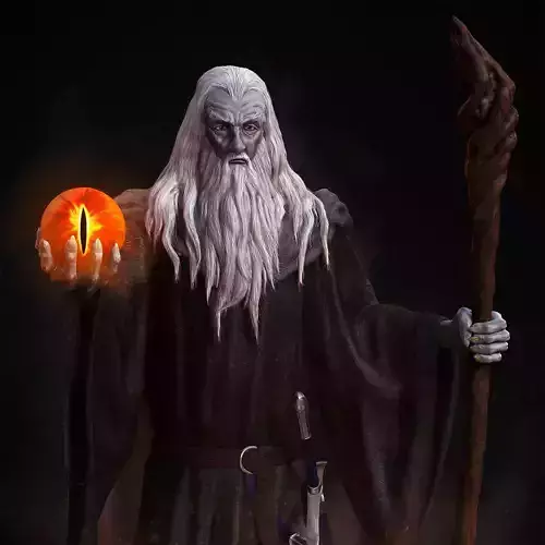 Gandalf the Black  pre-supported statue 3D print model