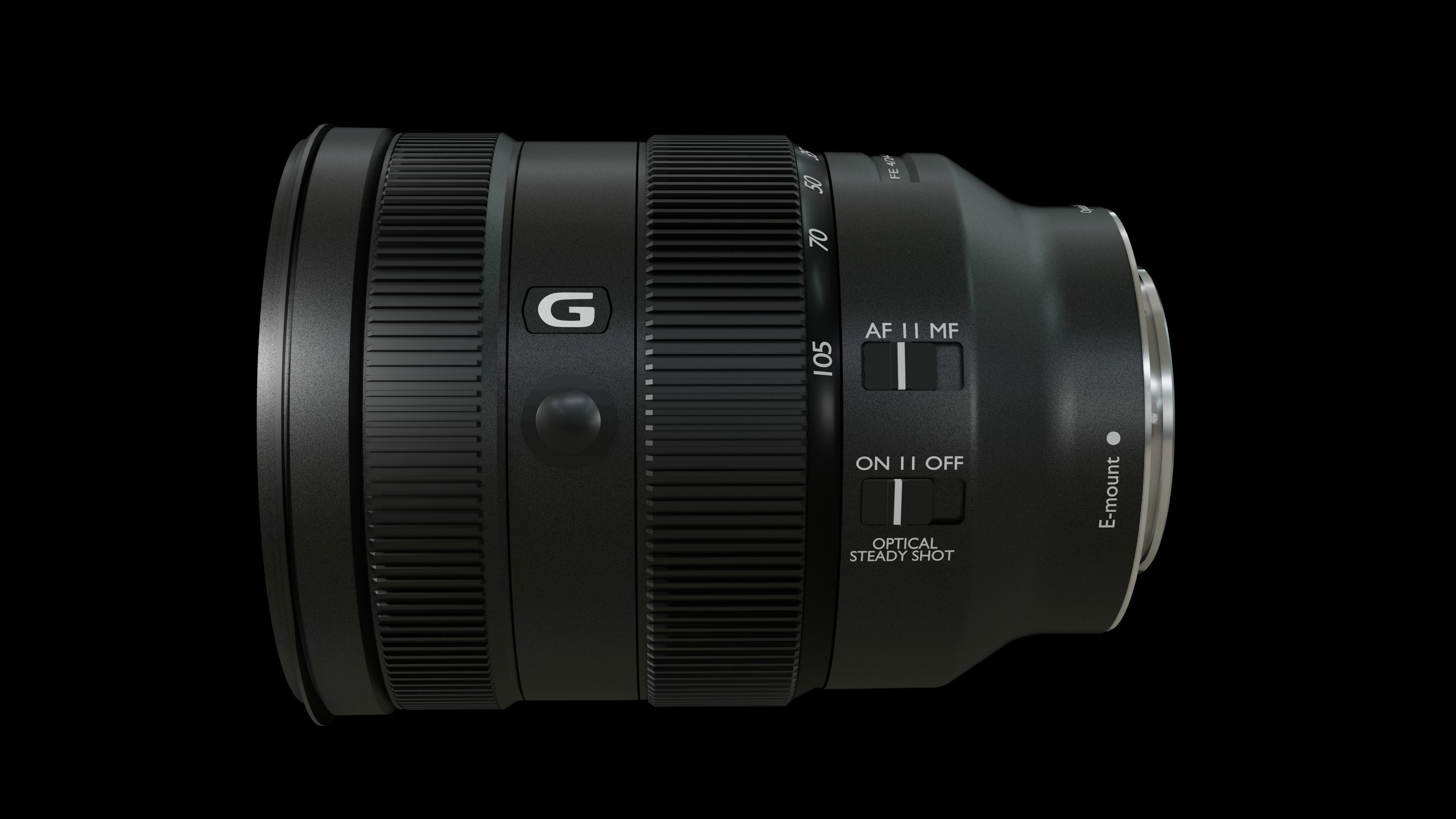 Sony FE 24-105mm f4 G OSS Lens 3D model_1