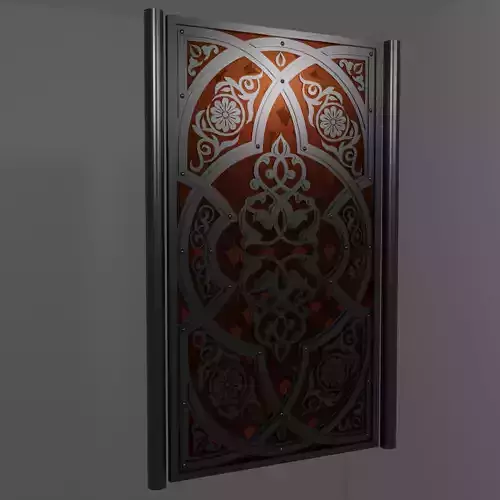 Metal entrance door