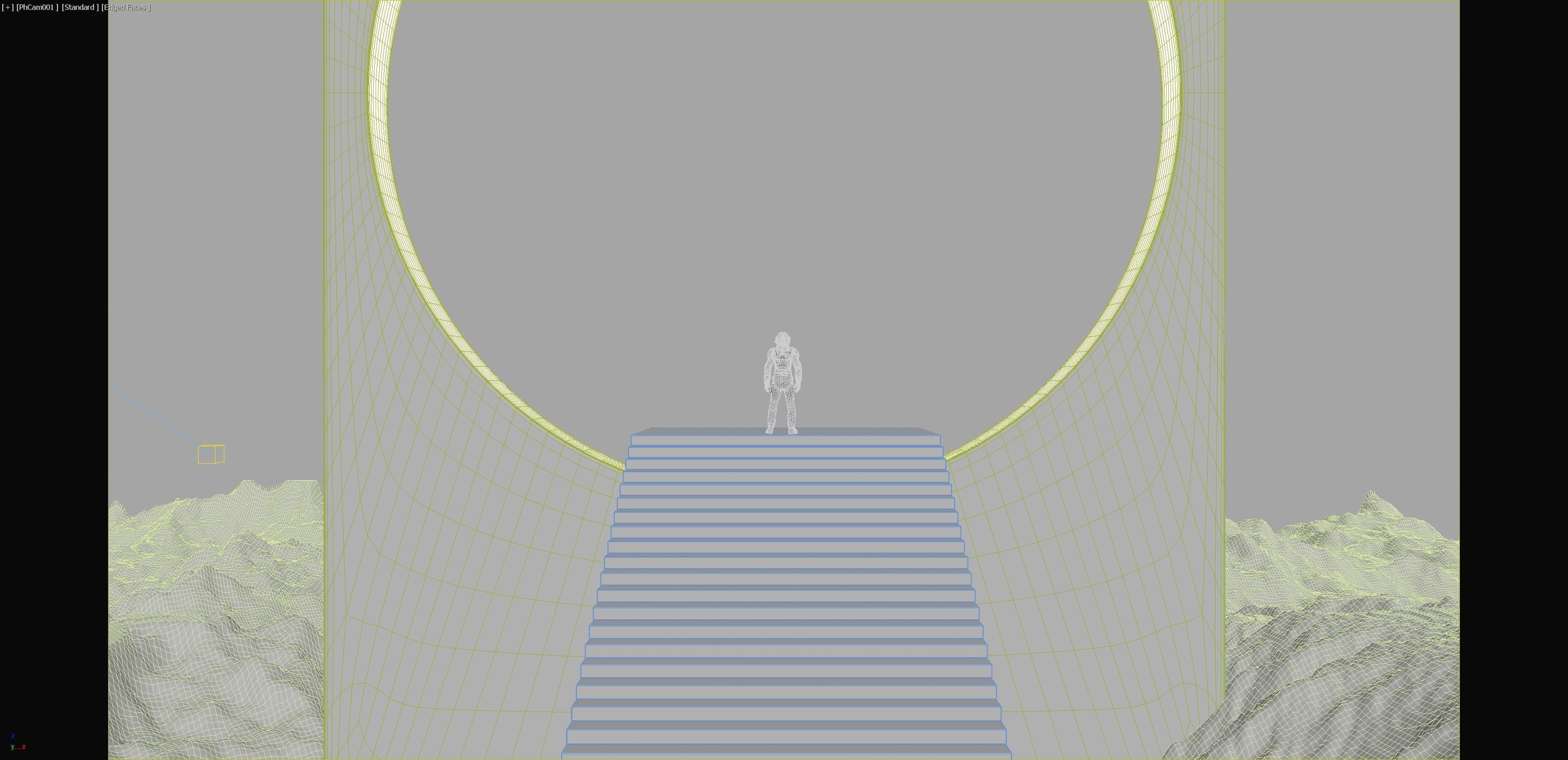 Futuristic sci-fi art The Portal 3D model_10