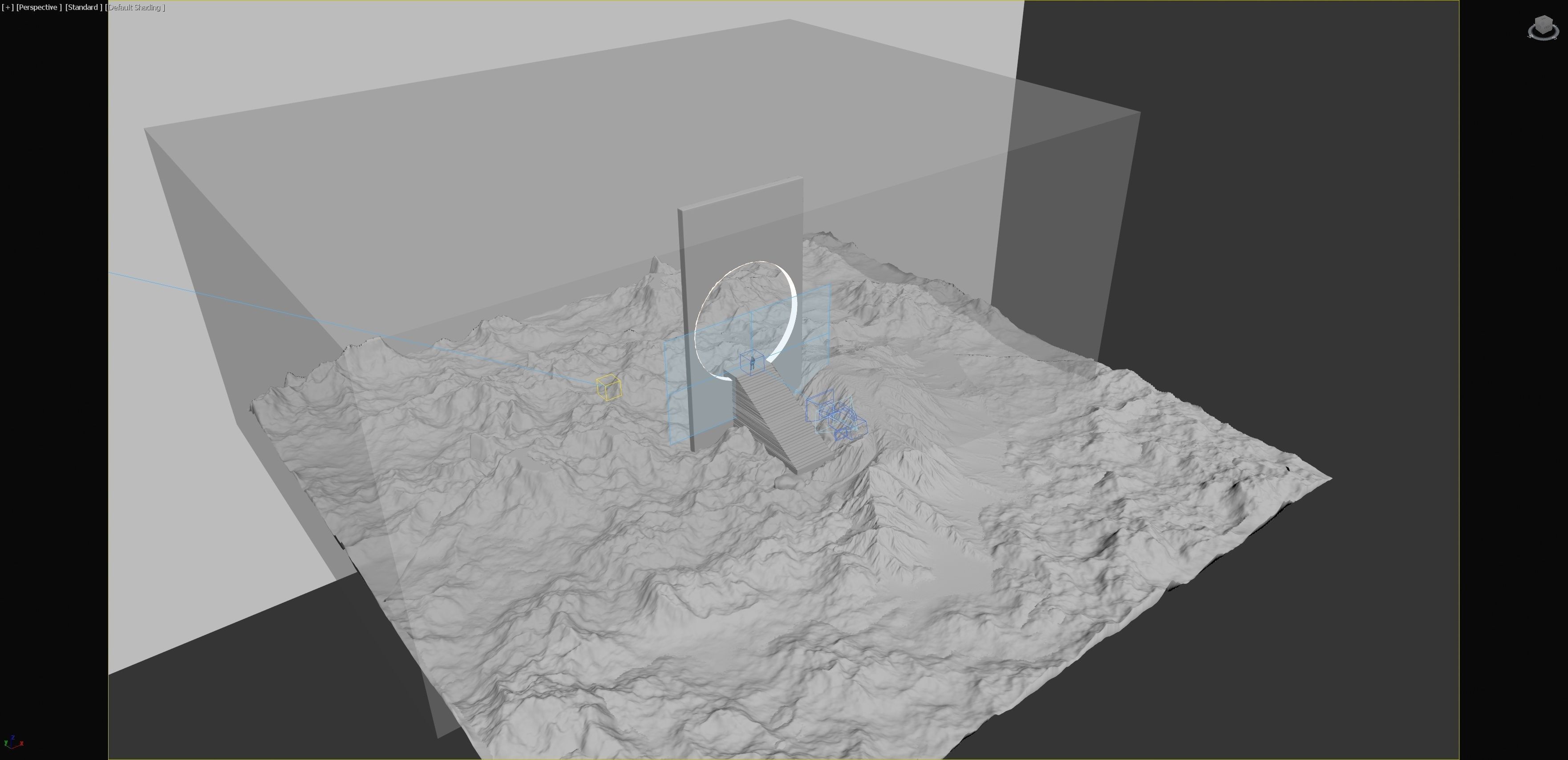 Futuristic sci-fi art The Portal 3D model_8