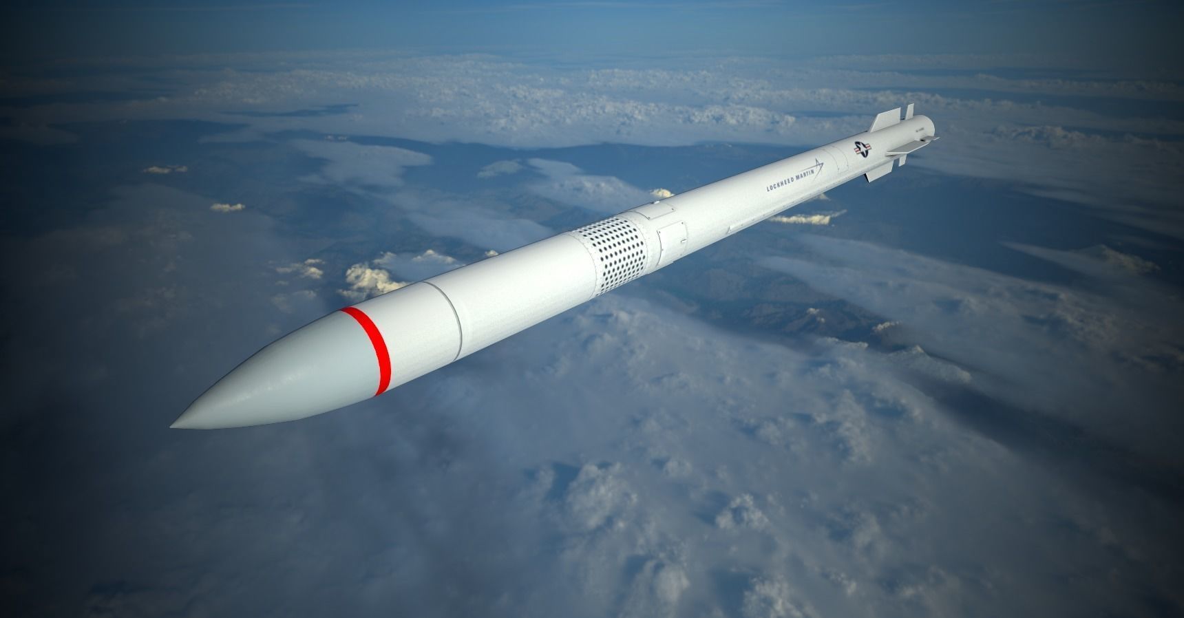 PAC 3 Missile Low-poly 3D model_14