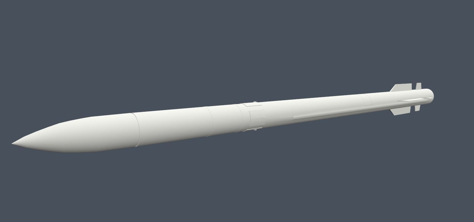 PAC 3 Missile Low-poly 3D model_15