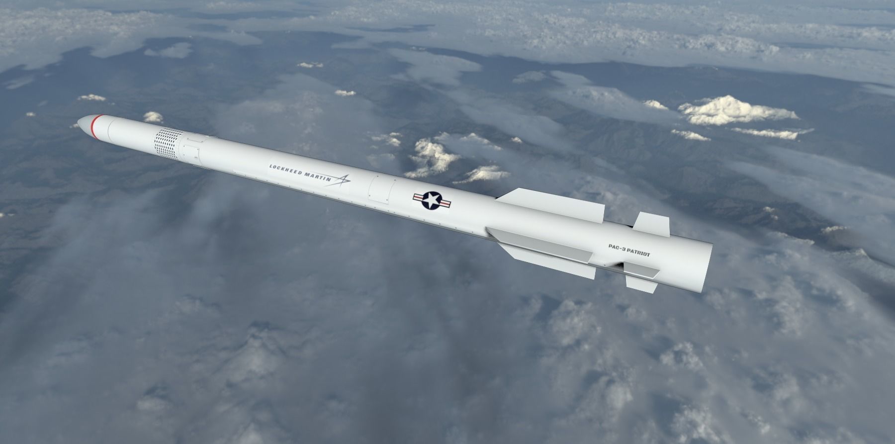 PAC 3 Missile Low-poly 3D model_6