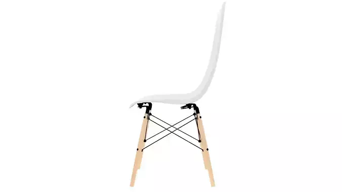 Chair eames with wooden legs