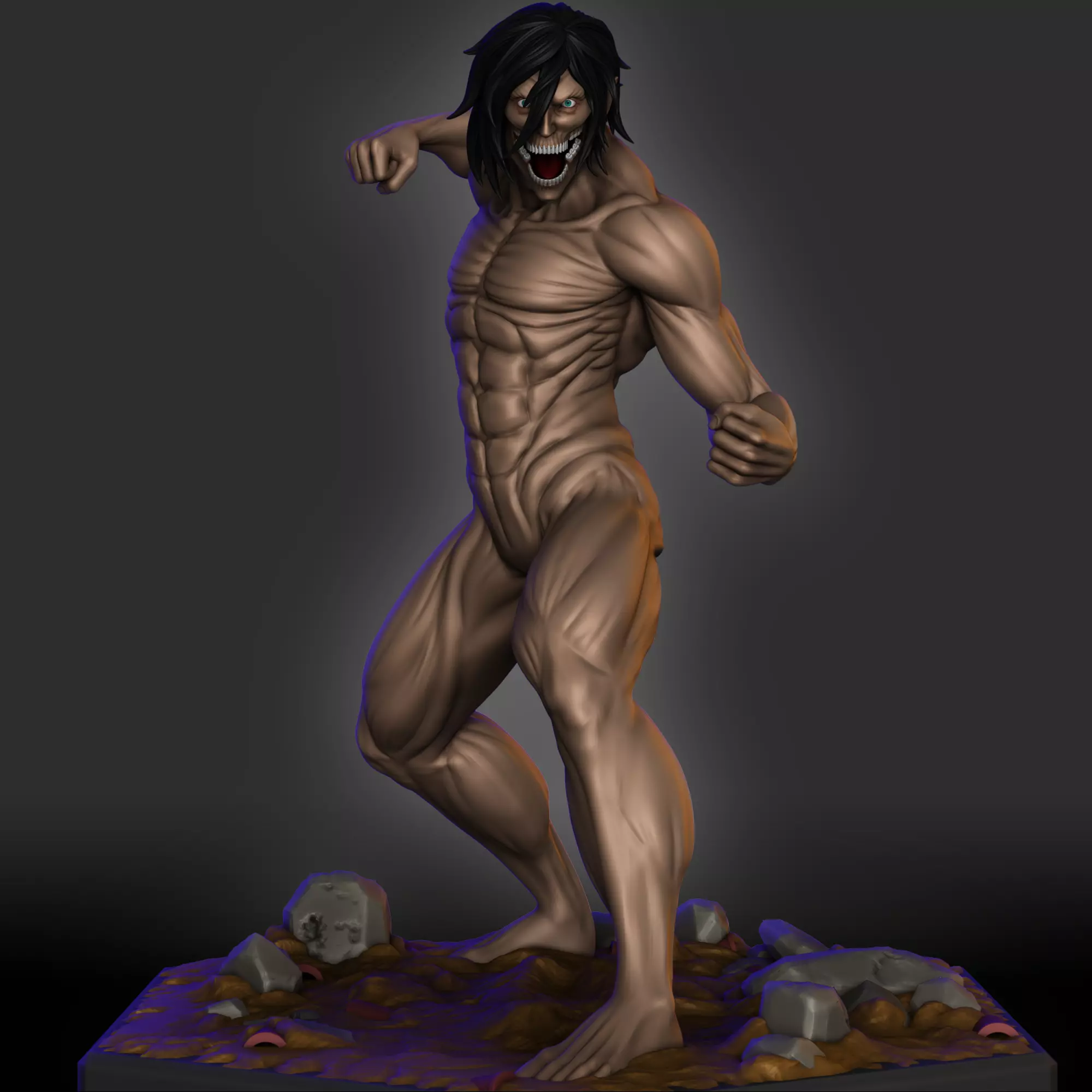 Eren - Attack Titan - Shingeki no Kyojin 3D print model_0
