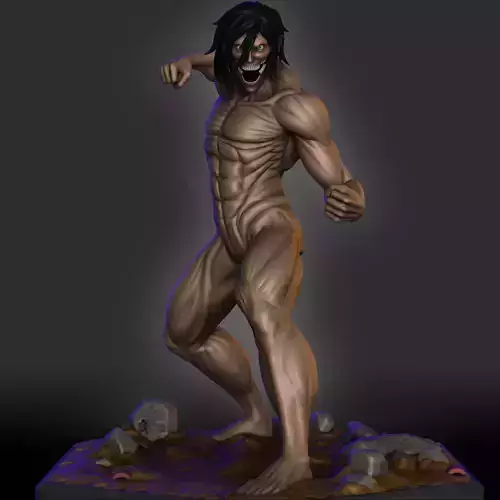 Eren - Attack Titan - Shingeki no Kyojin 3D print model