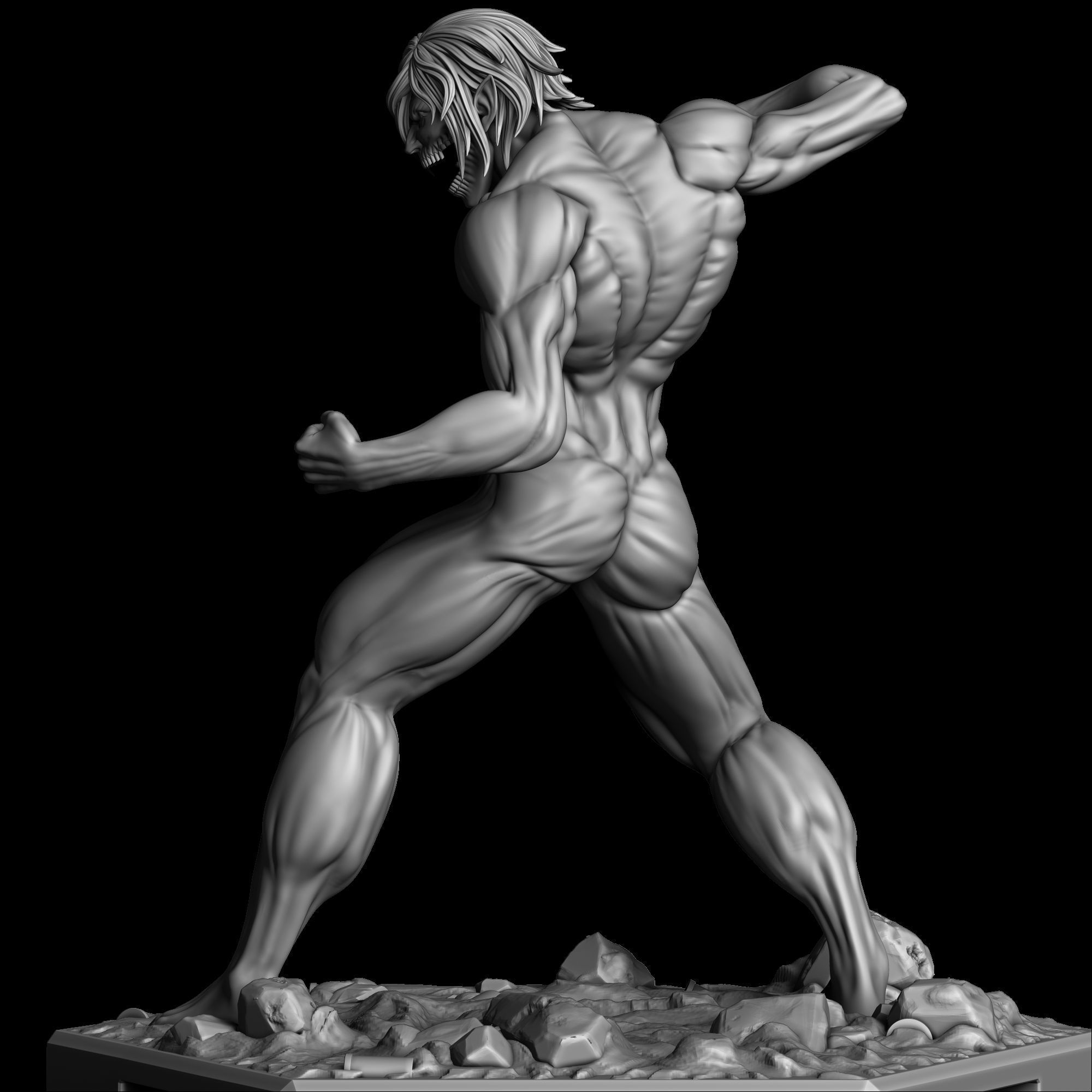 Eren - Attack Titan - Shingeki no Kyojin 3D print model_5