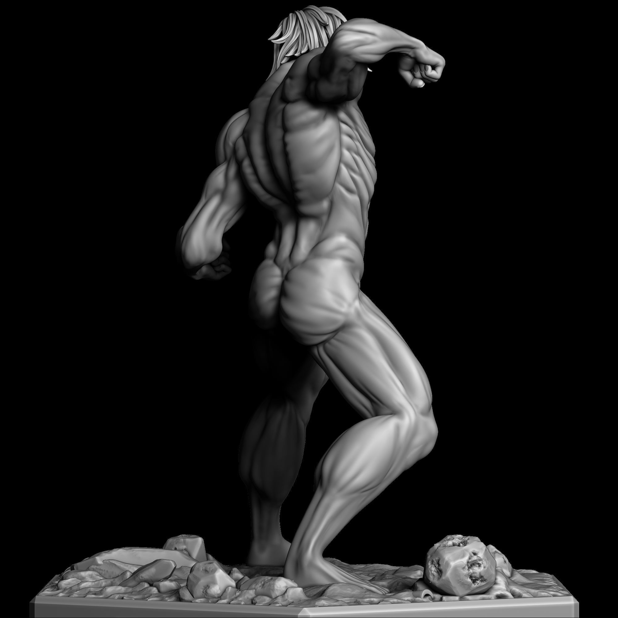 Eren - Attack Titan - Shingeki no Kyojin 3D print model_6