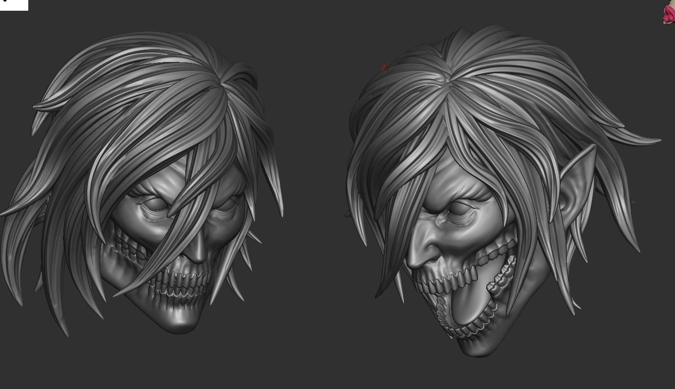 Eren - Attack Titan - Shingeki no Kyojin 3D print model_9