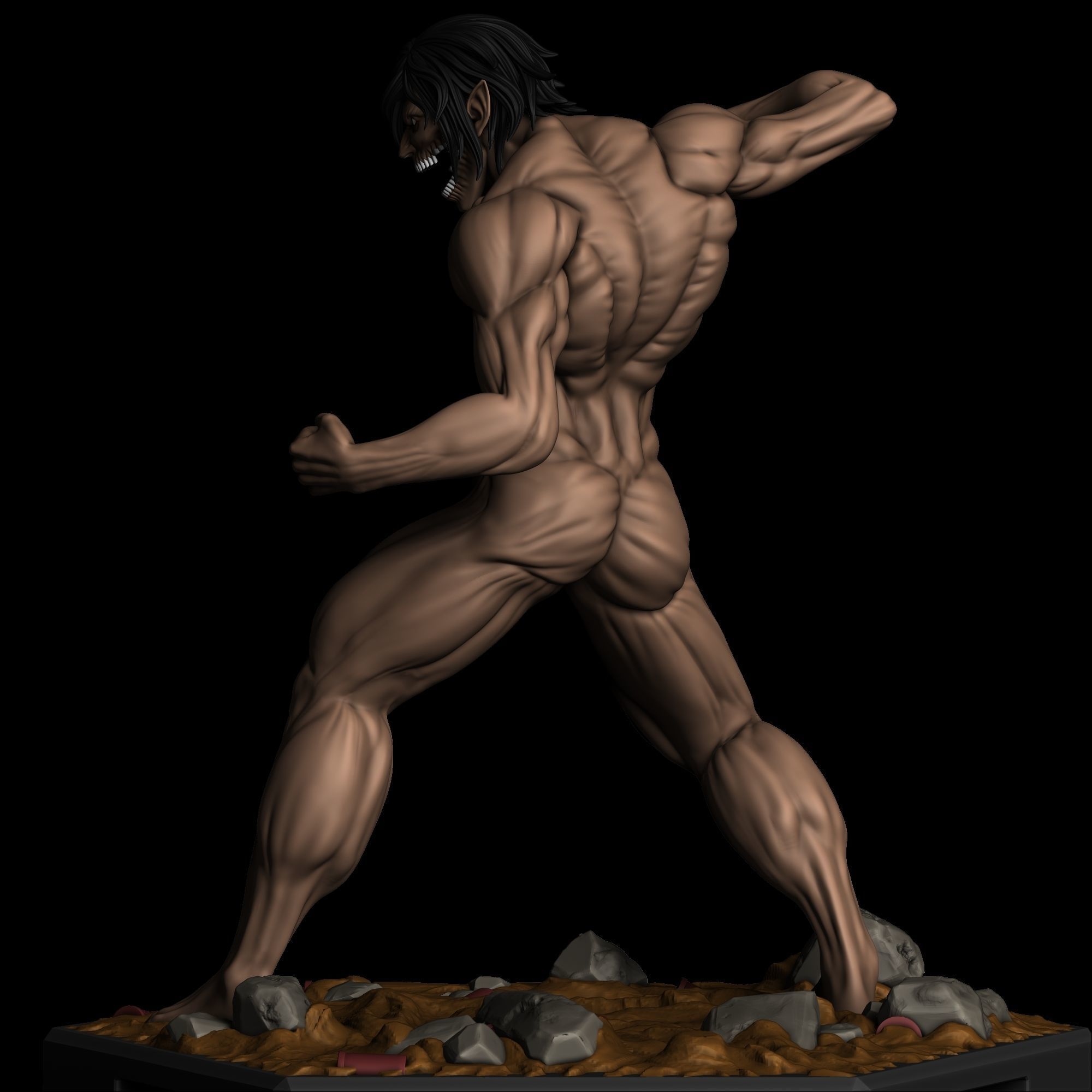 Eren - Attack Titan - Shingeki no Kyojin 3D print model_1