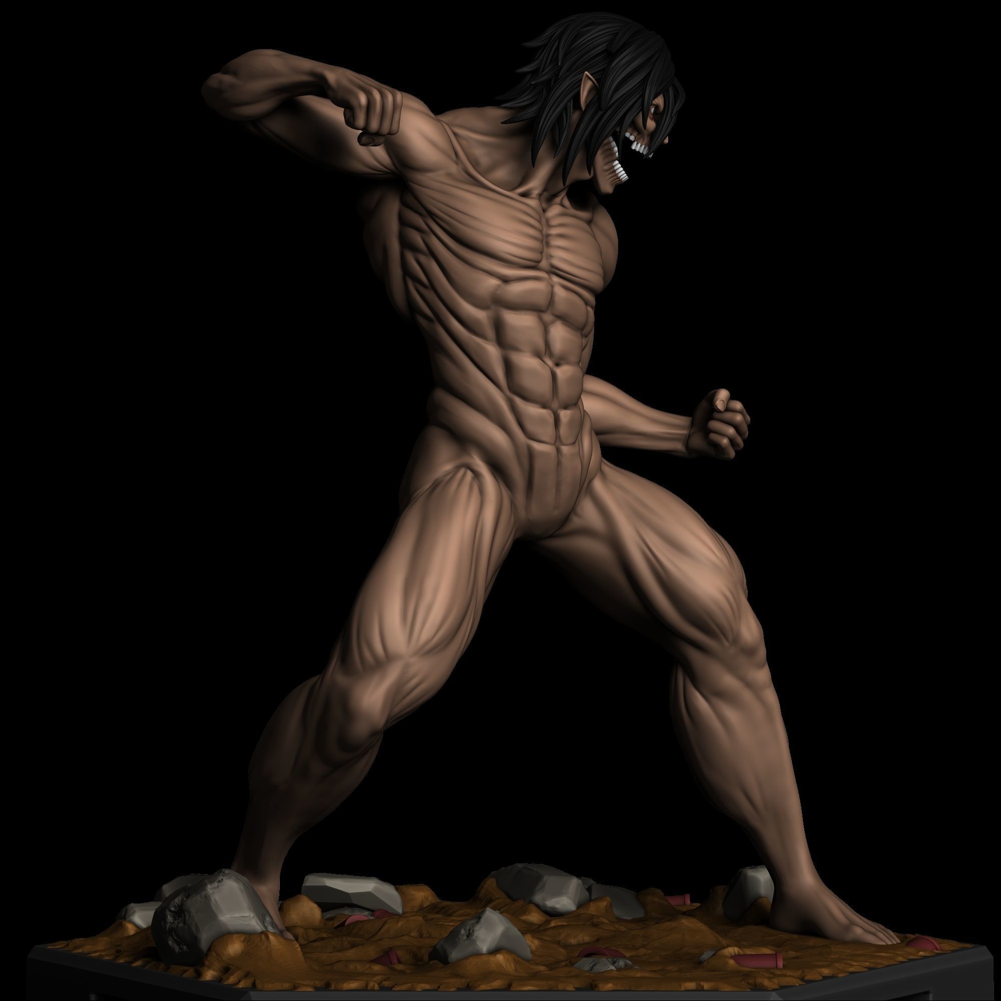 Eren - Attack Titan - Shingeki no Kyojin 3D print model_3