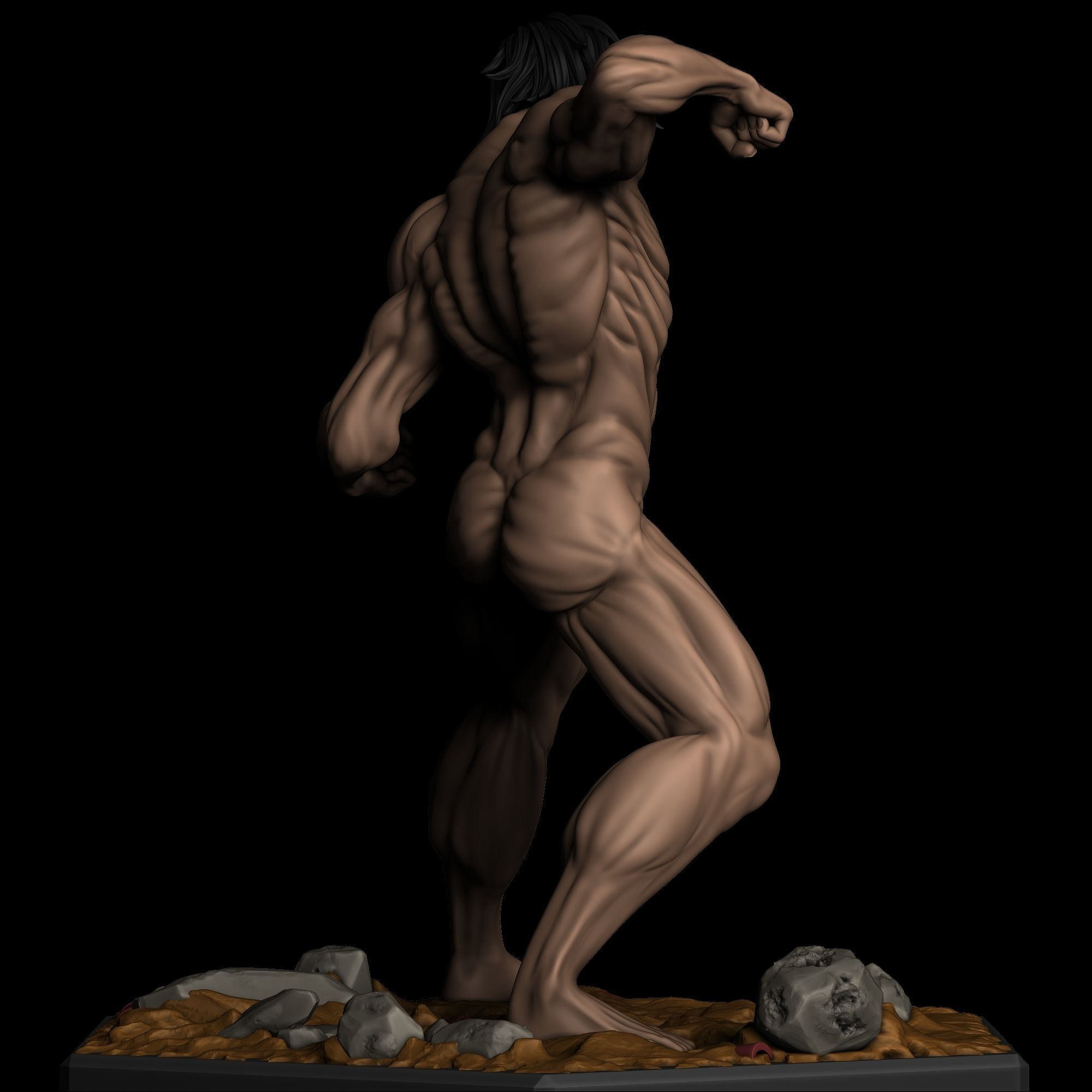 Eren - Attack Titan - Shingeki no Kyojin 3D print model_2