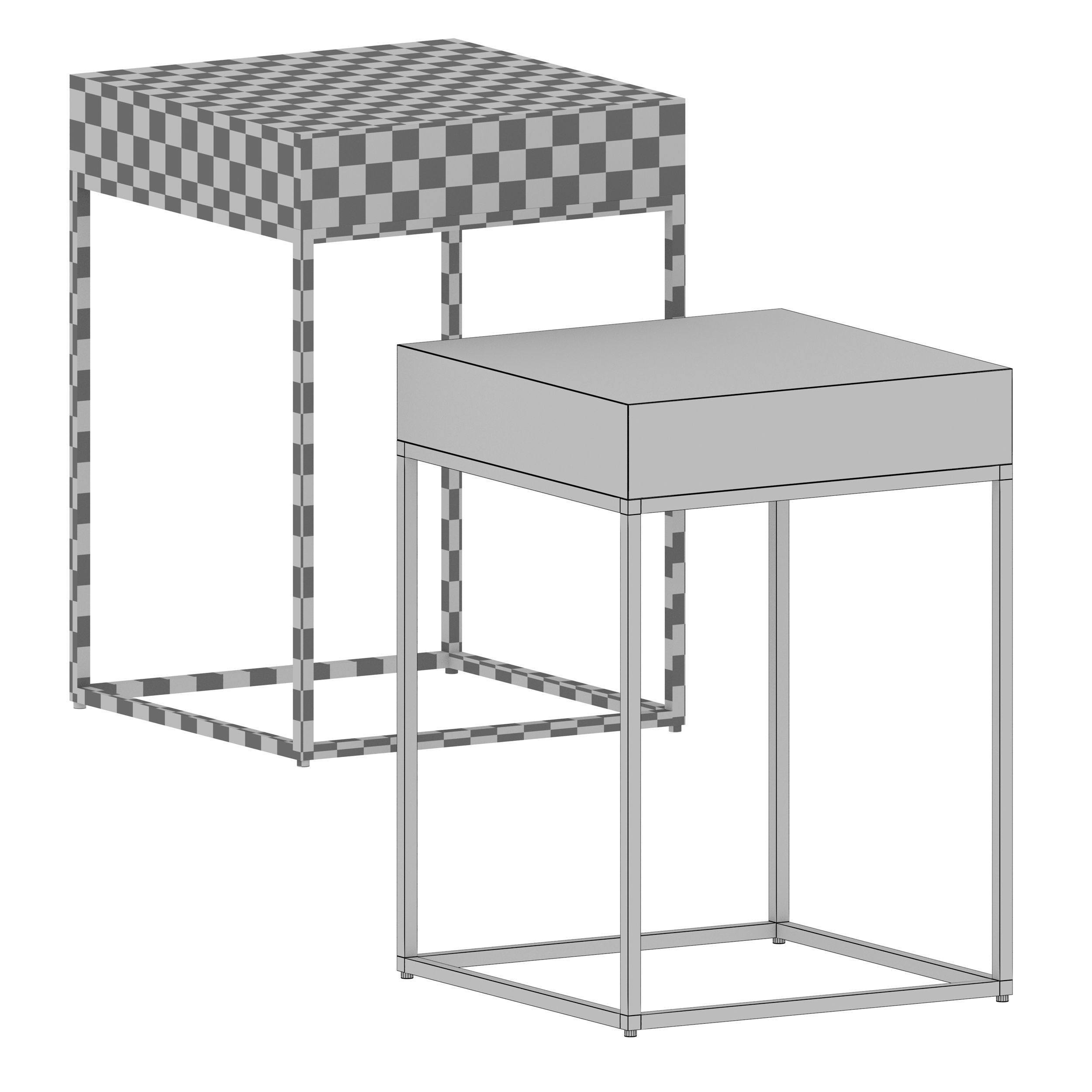 Adriana Frame End Table by Joss and Main 3D model_10