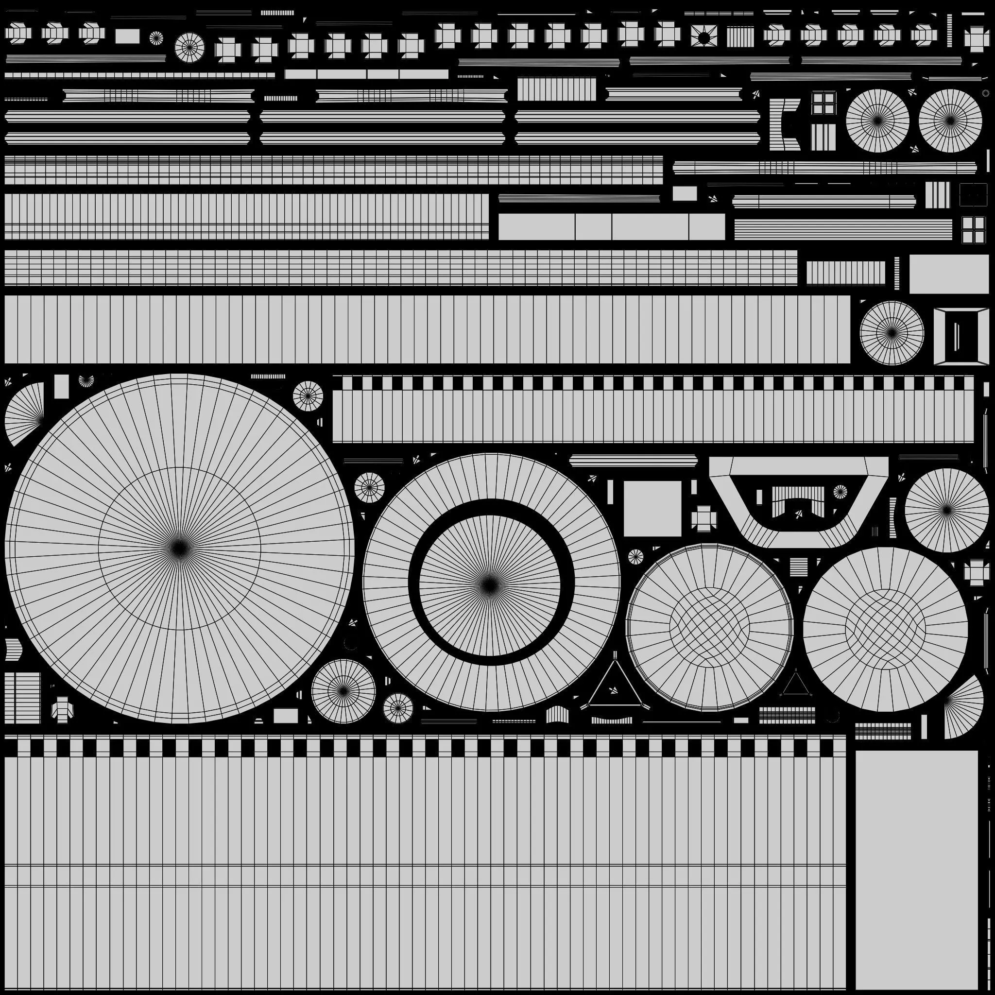 Communications Satellite Low-poly 3D model_14