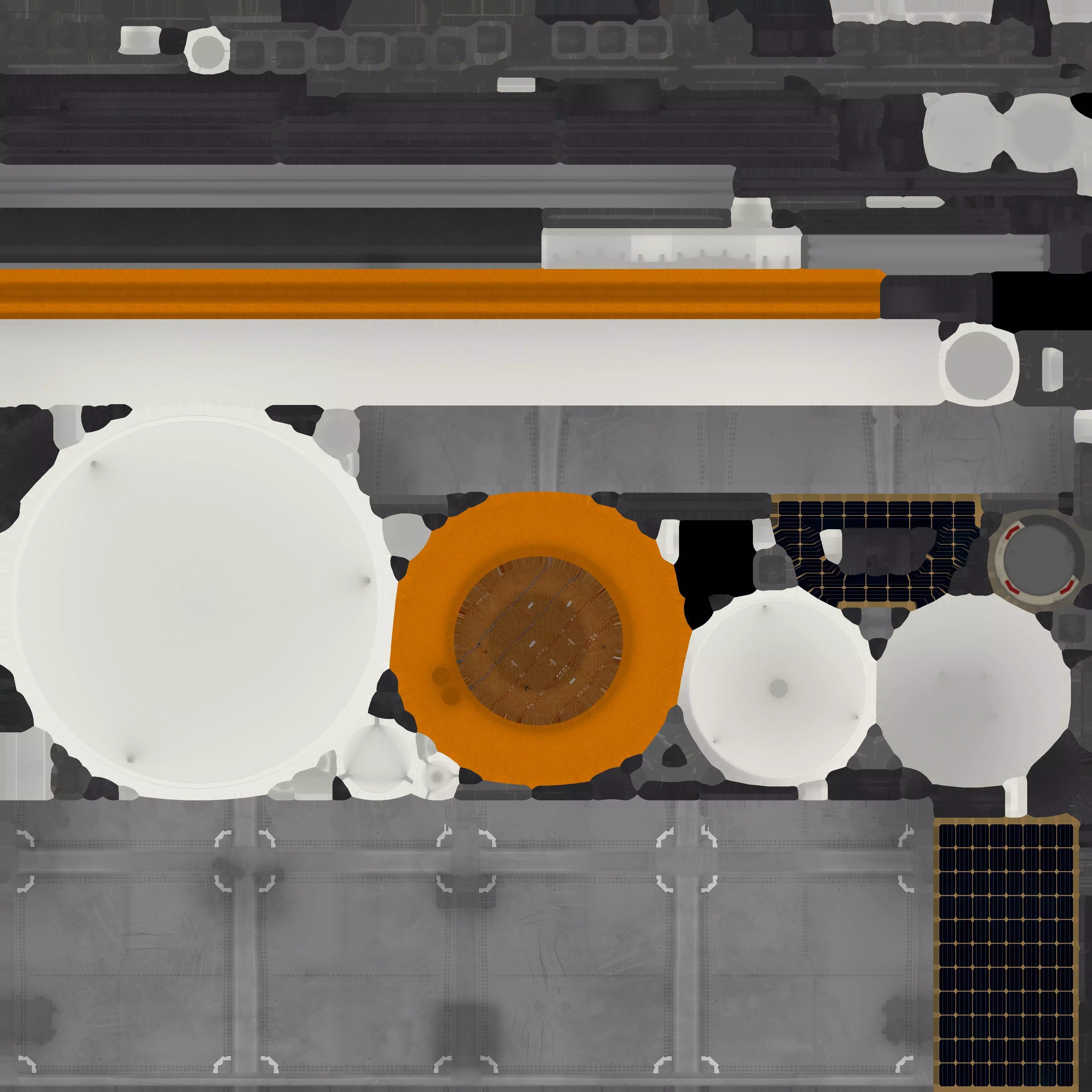 Communications Satellite Low-poly 3D model_13