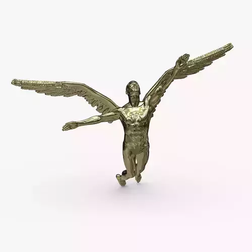 Angel Male Model - Gold 3D print model