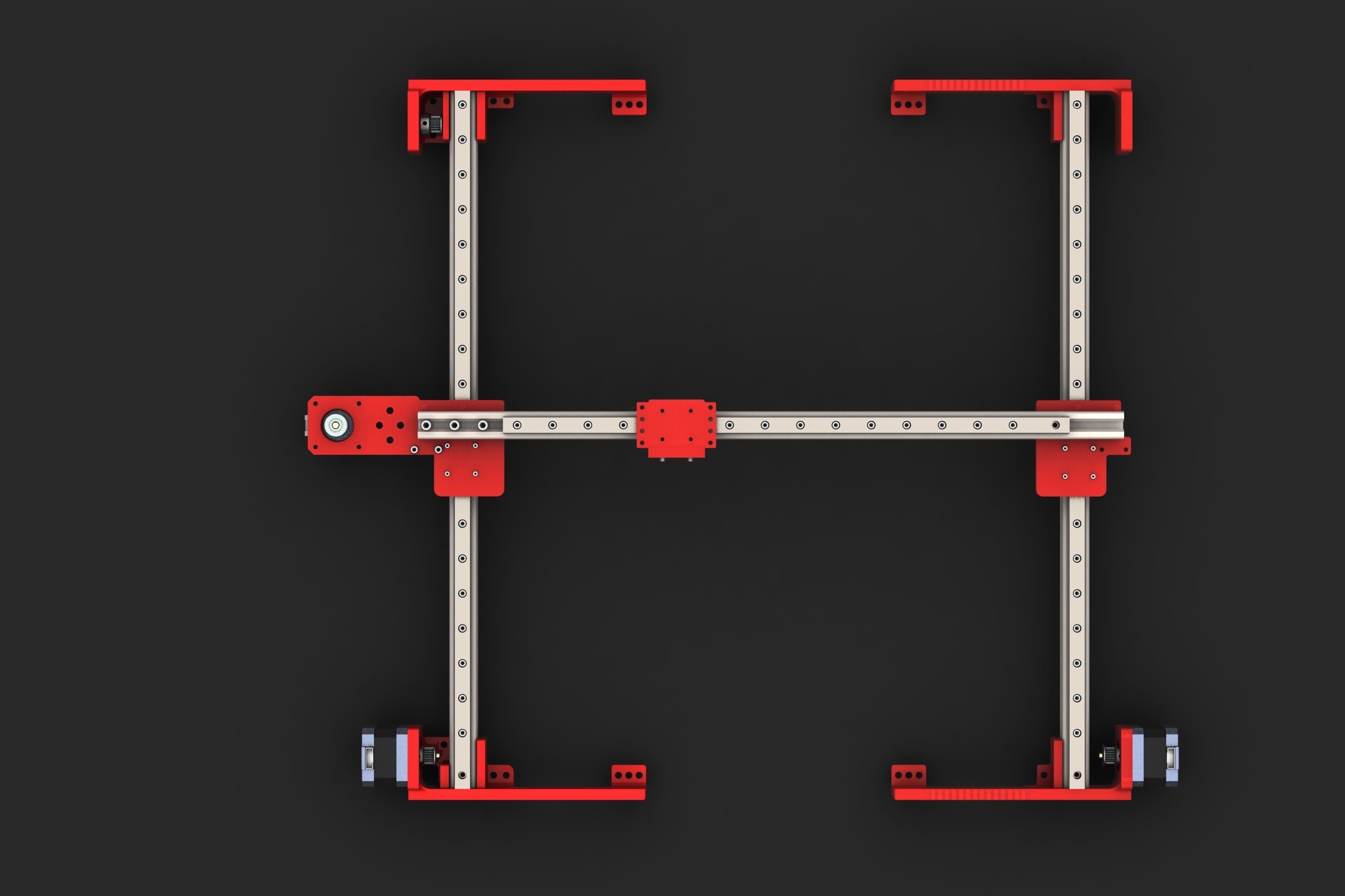 CNC parts to build your own linear rail chassis 3D model_1