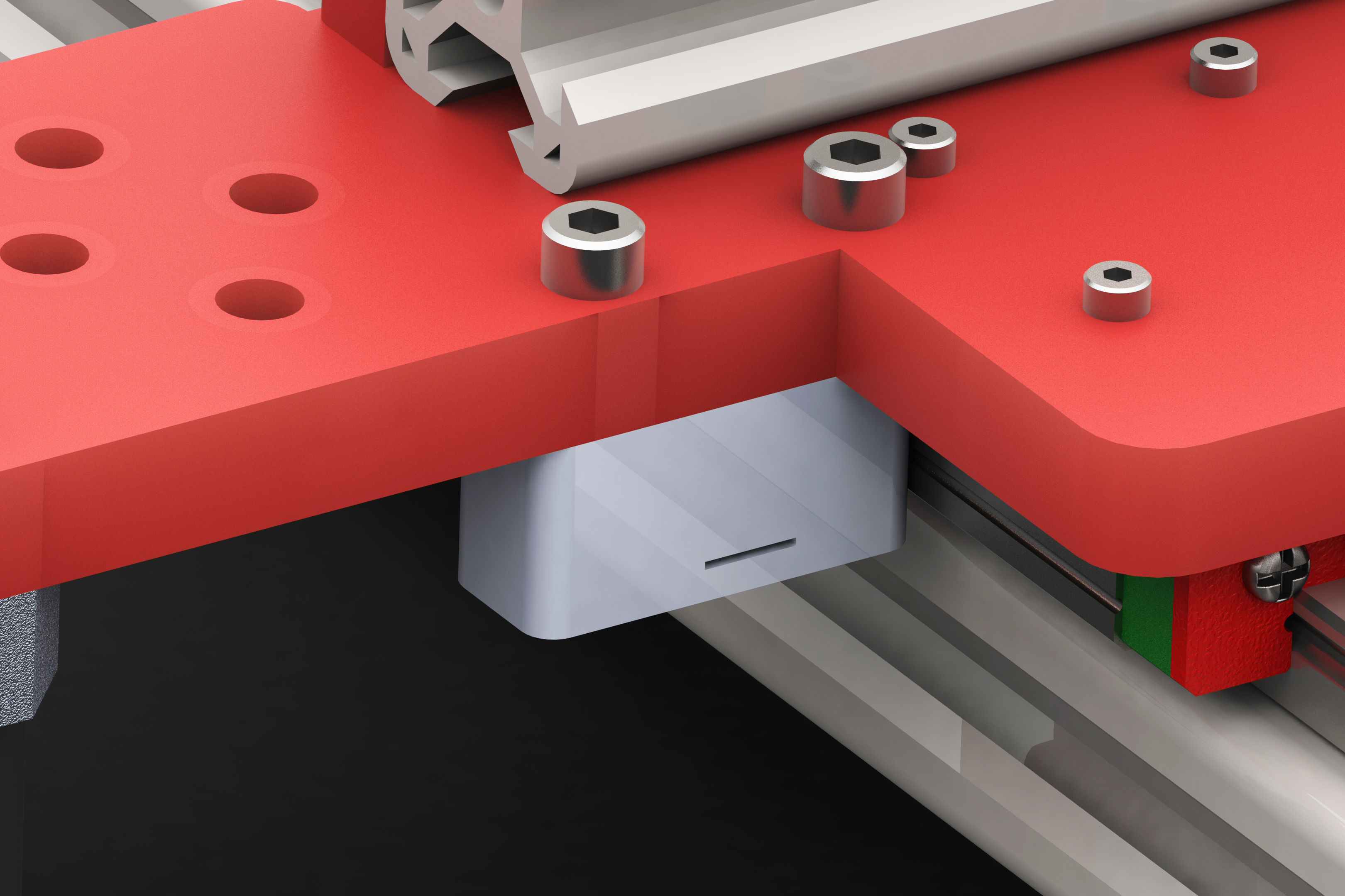 CNC parts to build your own linear rail chassis 3D model_2