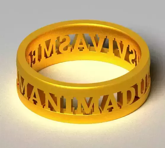 anima dulcis vivas mecum 2 rings 3D print model