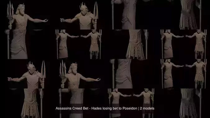 Assassins Creed Bet - Hades losing bet to Poseidon