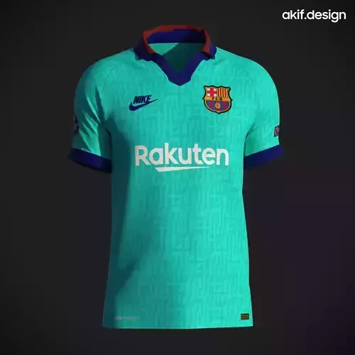 Football jersey 2019-20 collared Free 3D model